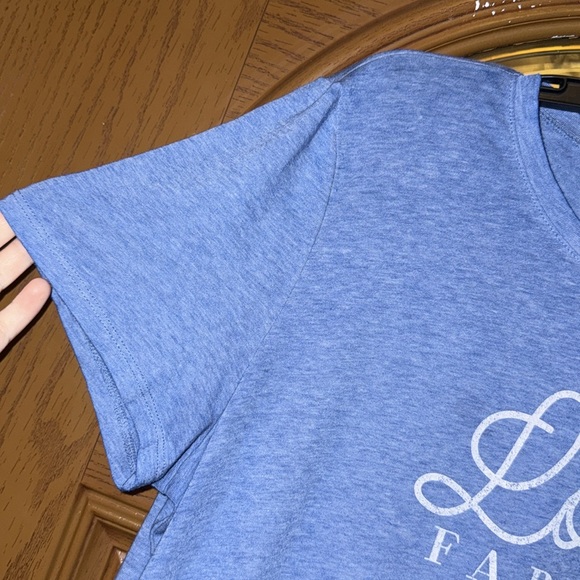 NEW! Maurices Support Local Farmers Graphic Short Sleeve T-Shirt In Vintage Blue - Picture 10 of 16